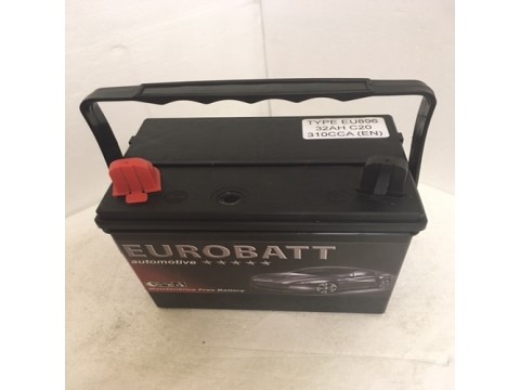 Eurobatt EU896 12v 32Ah 310CCA Lawnmower / Ride On Mower Battery (U1-9R) 