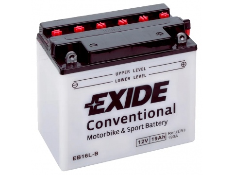 Exide EB16L-B Wet Motorcycle Battery 12v 19ah Exide EB16L-B Wet Motorcycle Battery 12v 19ah