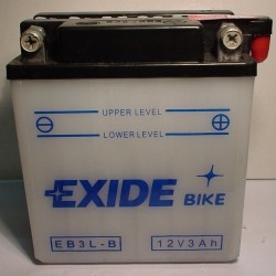 Exide EB3L-B 12v 3Ah Wet Motorcycle Battery Exide Motorcycle