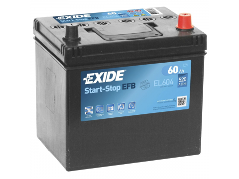 Exide EL604 Stop/Start Battery EFB Exide EL604 Stop/Start Battery EFB