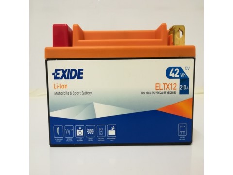 Exide ELTX12 12V 42Wh Lithium Motorcycle Battery Exide ELTX12 12V 42Wh Lithium Motorcycle Battery