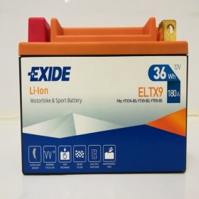 Exide ELTX9 12V 36Wh Lithium Motorcycle Battery