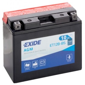 Exide ET12BBS 12v 10Ah AGM Motorcycle Battery (YT12B4) Exide Motorcycle