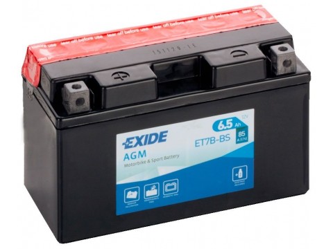 Exide ET7B-BS 12v 6.5Ah AGM Motorcycle Battery Exide Motorcycle