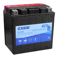 Exide ETX14AH-BS 12v 12Ah AGM Motorcycle Battery (YTX14AHBS)