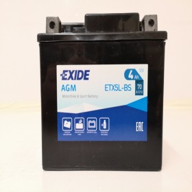 Exide ETX5L-BS 12v 4Ah AGM Motorcycle Battery Exide Motorcycle (ETX5LBS)