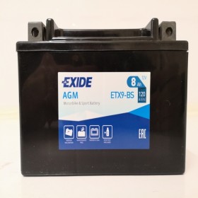 Exide ETX9-BS 12v 8Ah AGM Motorcycle Battery Exide Motorcycle (ETX9BS)
