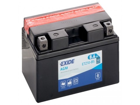 Exide ETZ10-BS 12v 8.6Ah AGM Motorcycle Battery (ETZ10-BS) Exide Motorcycle Exide ETZ10-BS 12v 8.6Ah AGM Motorcycle Battery (ETZ10-BS) Exide Motorcycle