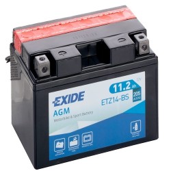 Exide ETZ14-BS 12v 11.2Ah AGM Motorcycle Battery (YTZ14S-BS) Exide Motorcycle