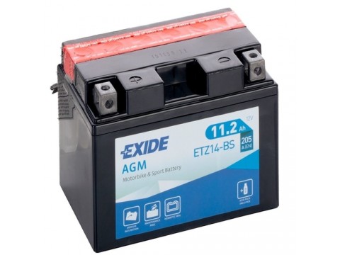 Exide ETZ14-BS 12v 11.2Ah AGM Motorcycle Battery (YTZ14S-BS) Exide Motorcycle
