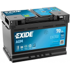 EXIDE EK700 STOP START 096AGM 12V 70AH EK720 CAR BATTERY EXIDE EK700 STOP START 096AGM 12V 70AH EK720 CAR BATTERY