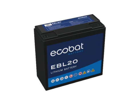 ECOBAT EBL20 12V 20AH LITHIUM BATTERY