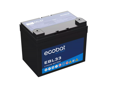 ECOBAT EBL33 12V 33AH LITHIUM BATTERY