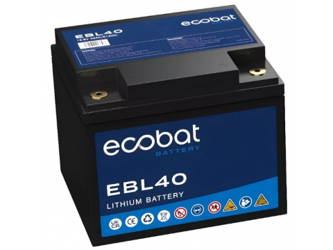 ECOBAT EBL40 12V 40AH LITHIUM BATTERY