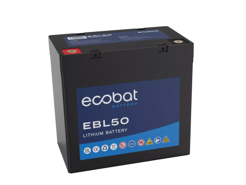 ECOBAT EBL50 12V 50AH LITHIUM BATTERY ECOBAT EBL50 12V 50AH LITHIUM BATTERY