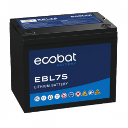 ECOBAT EBL75 12V 75AH LITHIUM BATTERY
