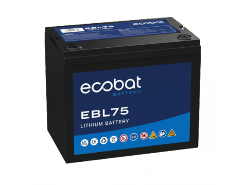 ECOBAT EBL75 12V 75AH LITHIUM BATTERY ECOBAT EBL75 12V 75AH LITHIUM BATTERY