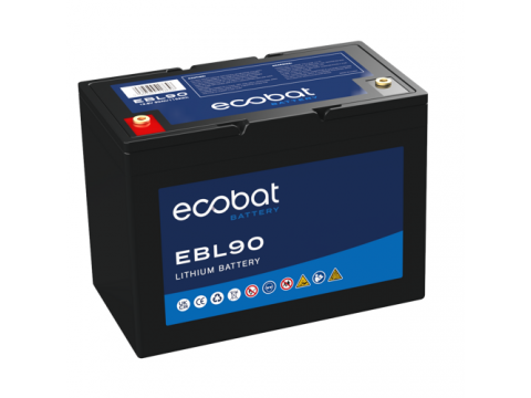 ECOBAT EBL90 12V 90AH LITHIUM BATTERY ECOBAT EBL90 12V 90AH LITHIUM BATTERY