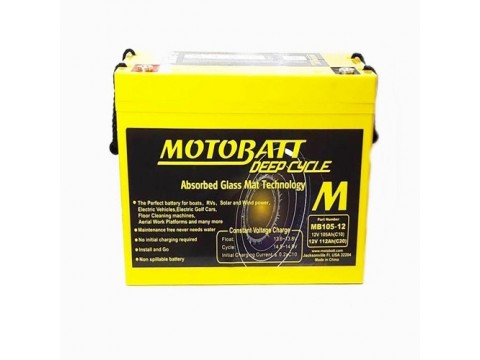 Motobatt MB105-12 12V 105Ah Motorcycle Battery  