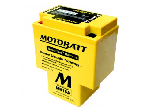 Motobatt MB16A 12V 19Ah Motorcycle Battery 