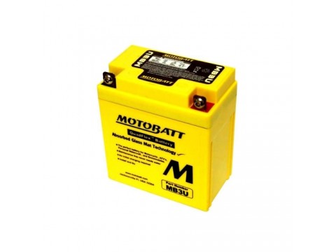 Motobatt MB3U 12V 3Ah Motorcycle Battery Motobatt MB3U 12V 3Ah Motorcycle Battery