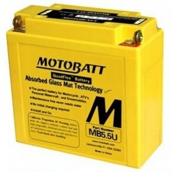 Motobatt MB5.5U 12V 7Ah Motorcycle Battery 