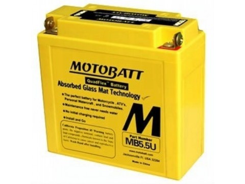Motobatt MB5.5U 12V 7Ah Motorcycle Battery 