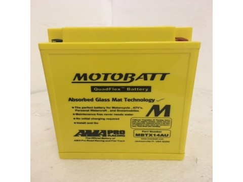 Motobatt MBTX14AU 12V 16Ah Motorcycle Battery  
