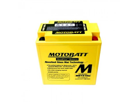 Motobatt MBTX16U 12V 19Ah Motorcycle Battery Motobatt MBTX16U 12V 19Ah Motorcycle Battery