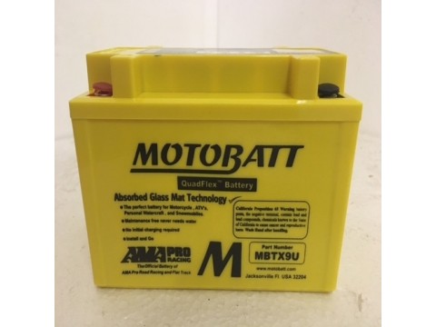 Motobatt MBTX9U 12V 10Ah Motorcycle Battery Motobatt MBTX9U 12V 10Ah Motorcycle