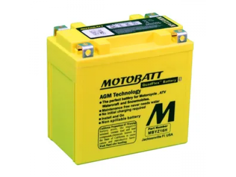 Motobatt MBYZ16H 12V 16Ah Motorcycle Battery  