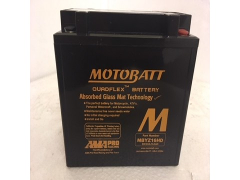 Motobatt MBYZ16HD 12v 16ah Motorcycle Battery 