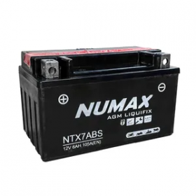 Numax YTX7A-BS 12v 6Ah AGM Motorcycle Battery Numax Motorcycle