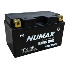 Numax YTZ10S 12v 8.5Ah AGM Motorcycle Battery Numax Motorcycle