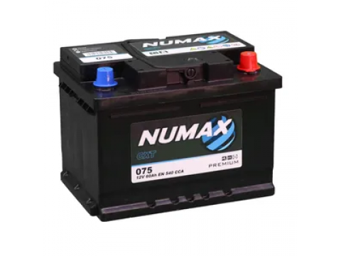 Numax 075 60Ah 540CCA Car Battery Numax 075 60Ah 540CCA Car Battery
