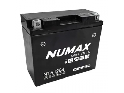 Numax YT12B4 12v 10Ah AGM Motorcycle Battery Numax Motorcycle