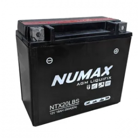 Numax YTX20L-BS 12v 18Ah AGM Motorcycle Battery Numax Motorcycle