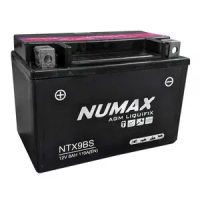 Numax YTX9-BS 12v 8Ah Motorcycle Battery