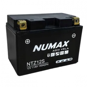 Numax YTZ12S 12v 11Ah AGM Motorcycle Battery Numax Motorcycle