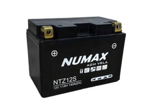 Numax YTZ12S 12v 11Ah AGM Motorcycle Battery Numax Motorcycle