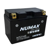 Numax YTZ14S 12v 11.3Ah AGM Motorcycle Battery