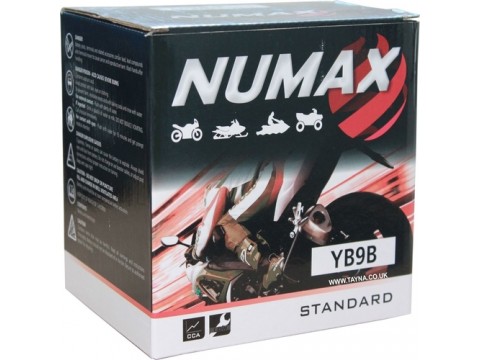 Numax YB9-B 12v 9Ah Motorcycle Battery Numax Motorcycle Numax YB9-B 12v 9Ah Motorcycle Battery Numax Motorcycle