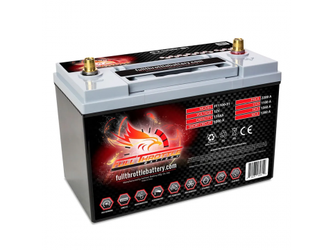 FULL THROTTLE FT1100-31 110AH AGM BATTERY FULL THROTTLE FT1100-31 110AH AGM BATTERY