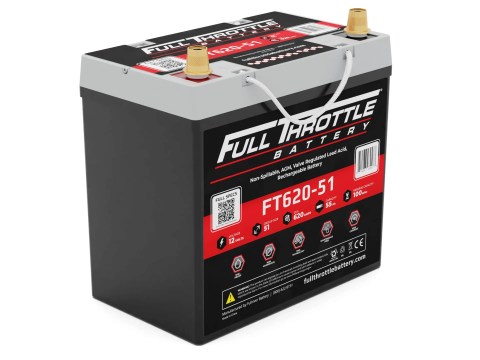 FULL THROTTLE FT620-51 55AH AGM BATTERY FULL THROTTLE FT620-51 55AH AGM BATTERY