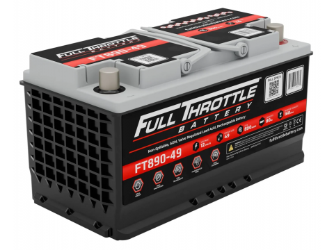FULL THROTTLE FT890-49 80AH AGM 068522 BATTERY FULL THROTTLE FT890-49 80AH AGM 068522 BATTERY