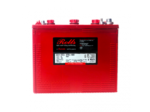 Rolls 6V 6-FS-280 Deep Cycle Battery Rolls Golf Buggy