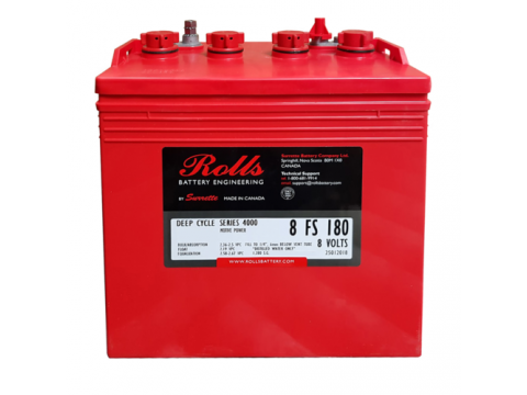 Rolls 8V 8-FS-180 8v 182Ah Deep Cycle Battery (8FS180) Rolls 8V 8-FS-180 8v 182Ah Deep Cycle Battery (8FS180)