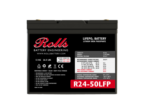 ROLLS R24-50LFP LITHIUM BATTERY ROLLS R24-50LFP LITHIUM BATTERY