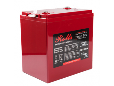 Rolls 6V S6-275AGM Deep Cycle Battery (S6275AGM) Rolls 6V S6-275AGM Deep Cycle Battery (S6275AGM)
