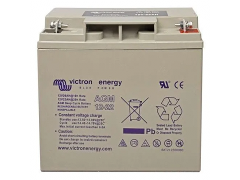 VICTRON BAT212200084 12V 22AH DEEP CYCLE AGM BATTERY VICTRON BAT212200084 12V 22AH DEEP CYCLE AGM BATTERY